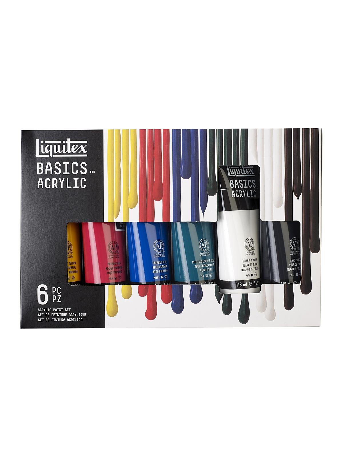 Liquitex BASICS Acrylic Paint Set, 48 x 22ml (0.74-oz) Tube Set