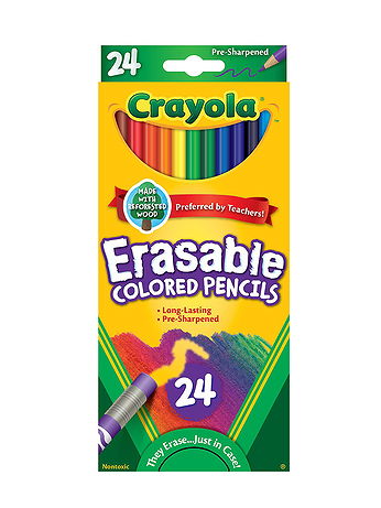 Crayola - Erasable Colored Pencils - Set of 24