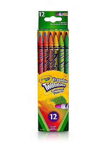 Crayola - Erasable Twistables Colored Pencils - Pack of 12