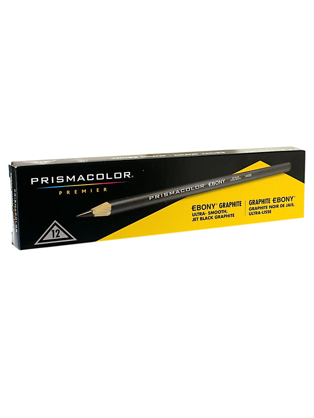  Prismacolor Ebony Graphite Drawing Pencils, Black, 2-Count