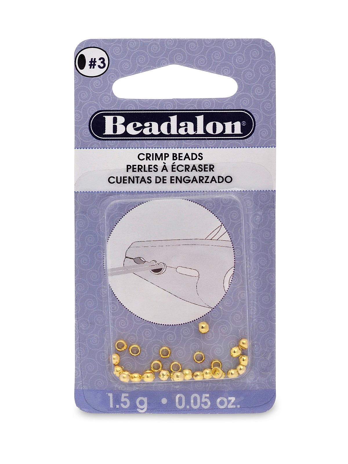 Beadalon Crimp Cover Variety Size Pack - Gold