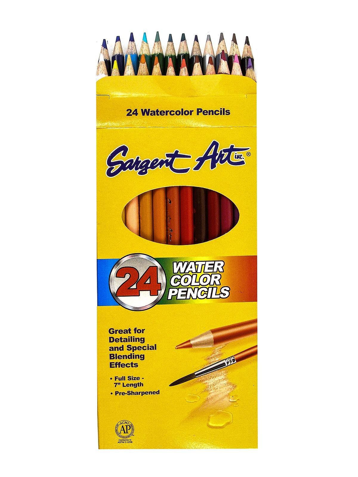  Sargent Art Color Pencils, Assorted Colors, Box Of 24