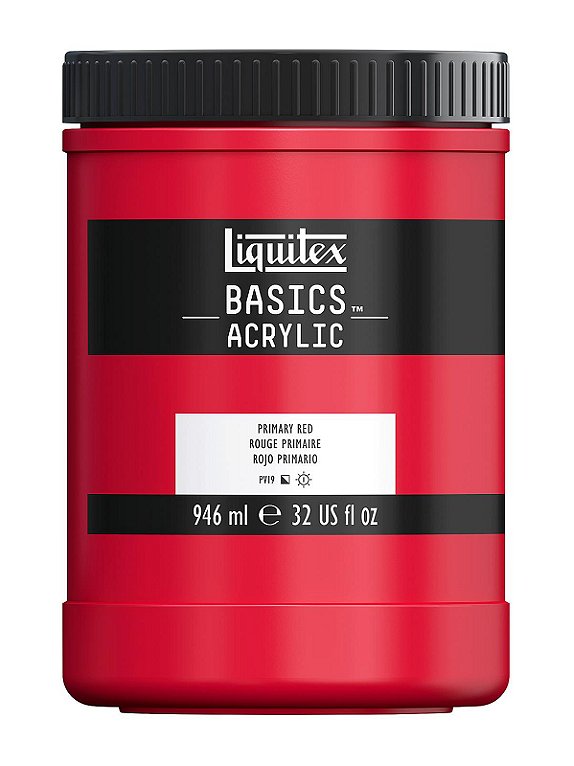 Liquitex Basics Acrylic Paint - Alizarin Crimson Hue, 4oz Tube