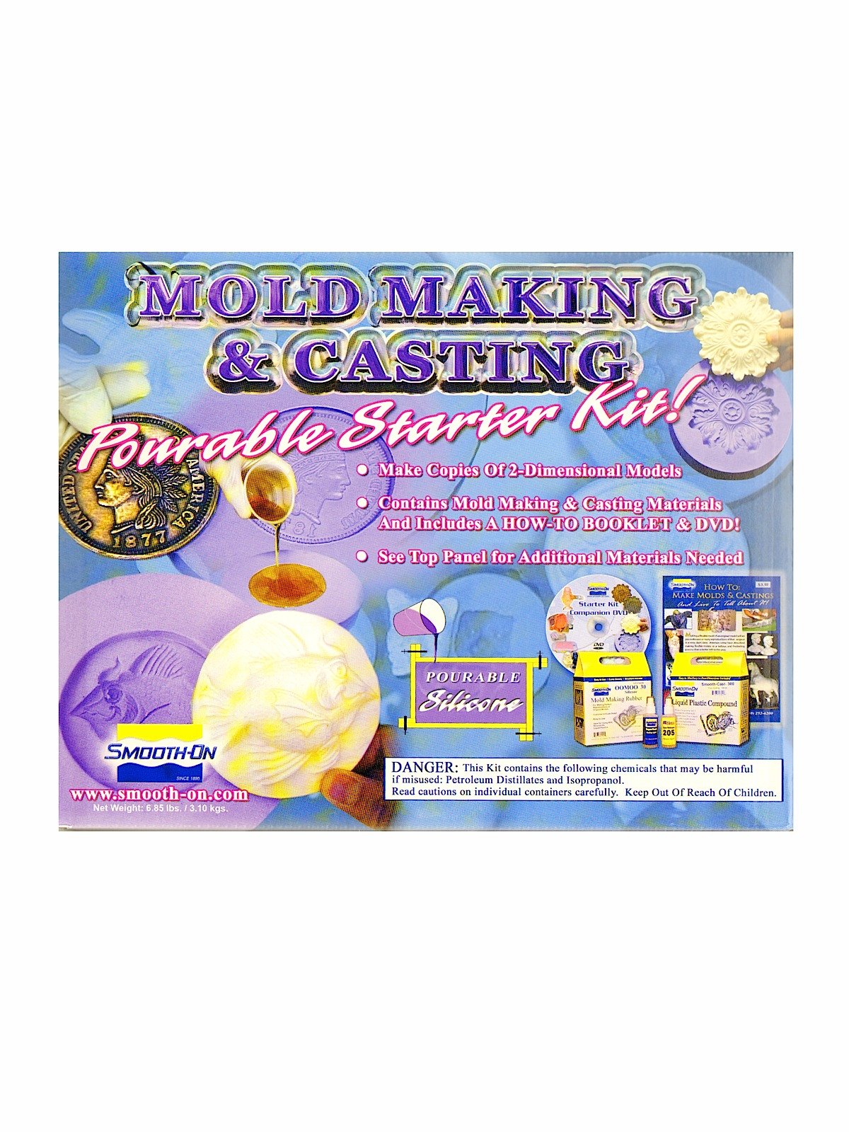 Mold Making & Casting Pourable Silicone Starter Kit Smooth On (STH82121)