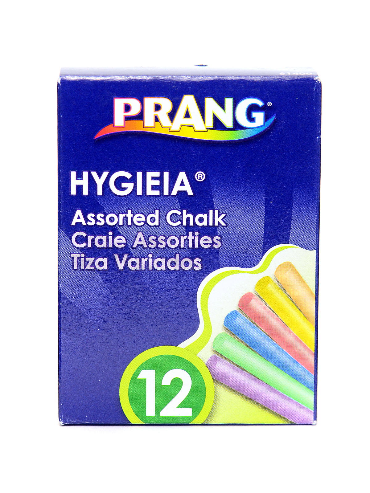 Prang® Hygieia® Dustless Board Chalk, 3-1/4 X 3/8, Assorted, 12 Per Box,  24 Boxes : Target
