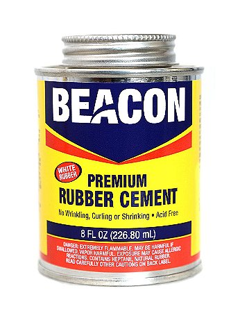 Beacon - Premium Acid Free White Rubber Cement - 8 oz.