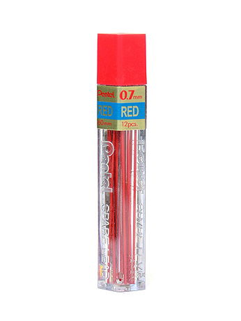 Pentel - Colored Lead Refills - Blue, 0.7 mm, Tube of 12