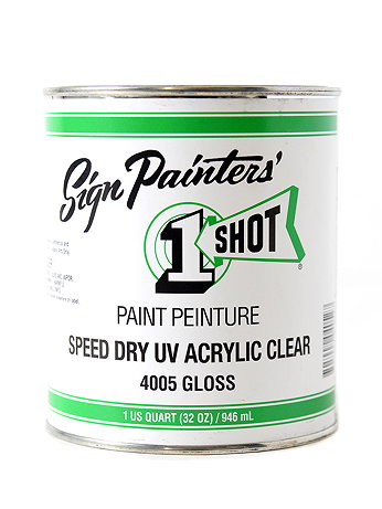 1-Shot - Speed Dry UV Acrylic Clear - 32 oz.