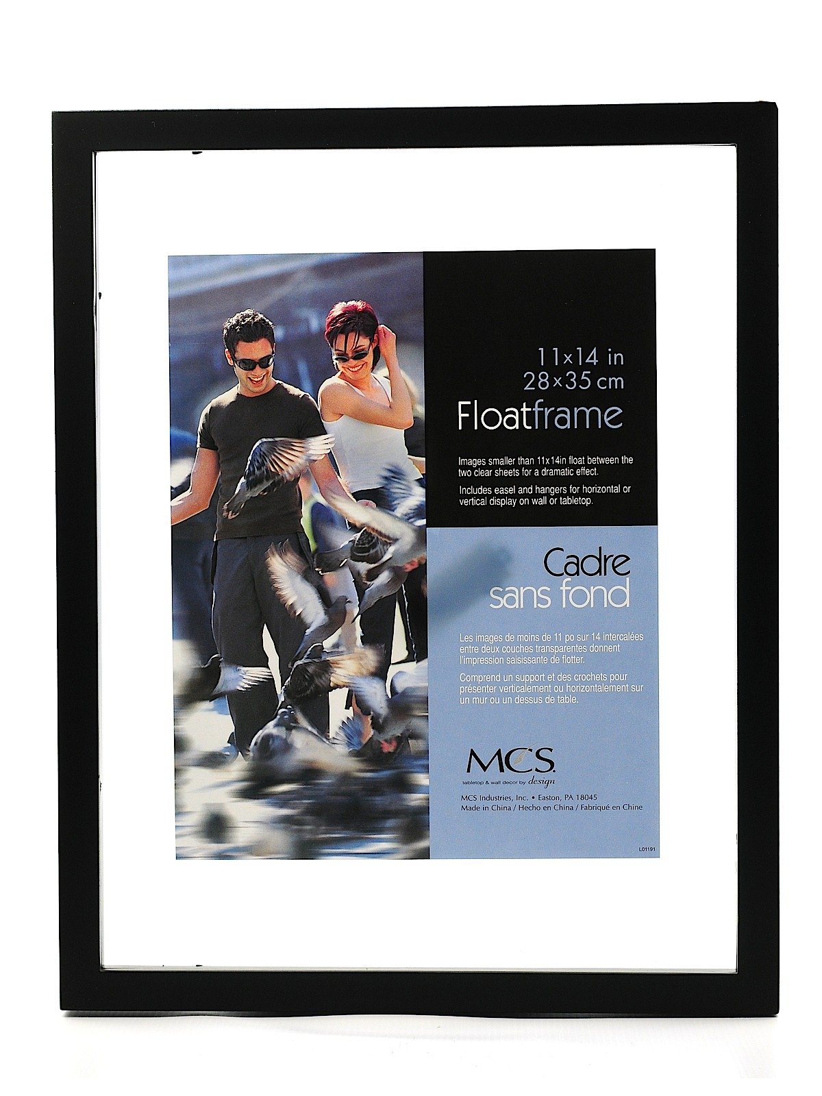 MCS Canvas Float Frame 11x14 Black
