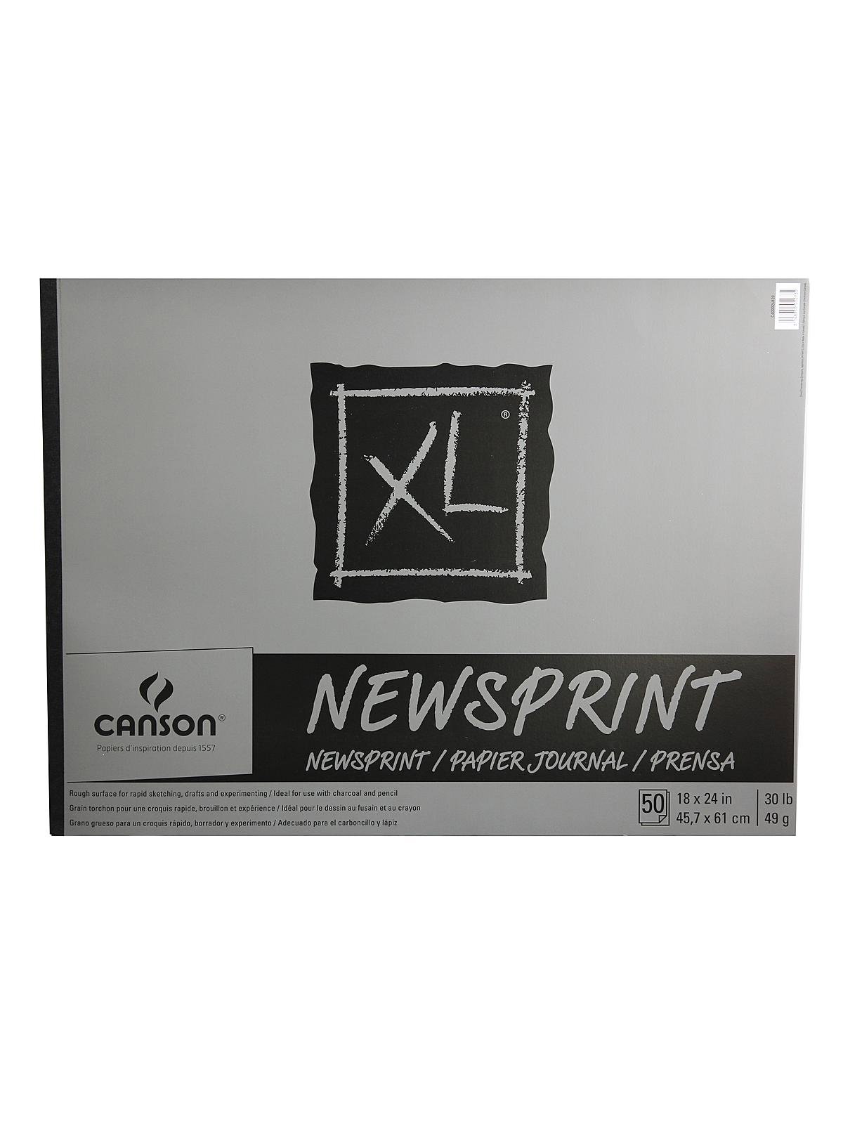 XL Newsprint Pad - 18 x 24, 100 Sheets