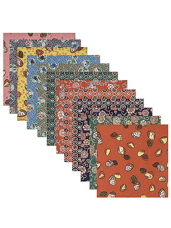 Aitoh - Origami Paper - 5 7/8 in. x 5 7/8 in., Washi Chiyogami, 24 Sheets