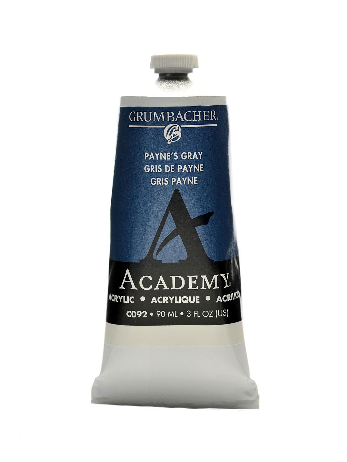 Grumbacher Academy Acrylic Paint 90ml Mars Black