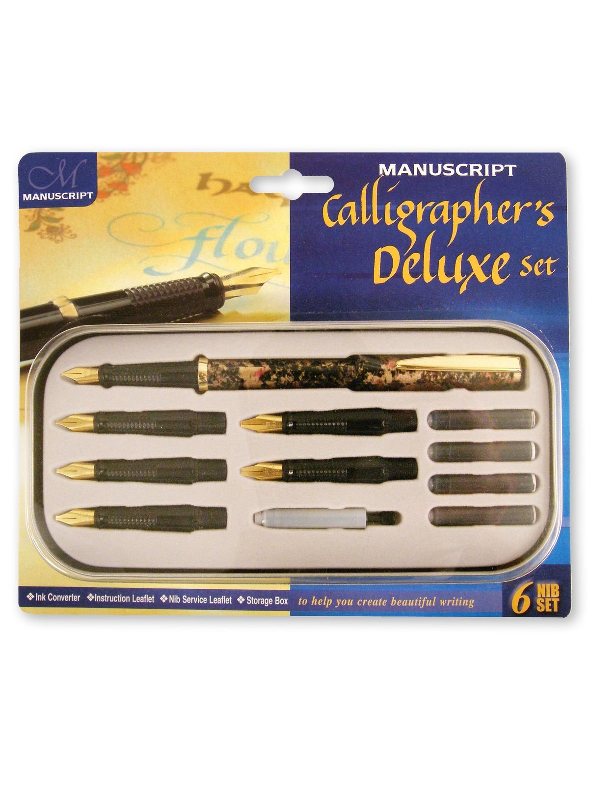 Manuscript Creative Calligraphy set, Black, Steel, Polished, MC1105-SLE