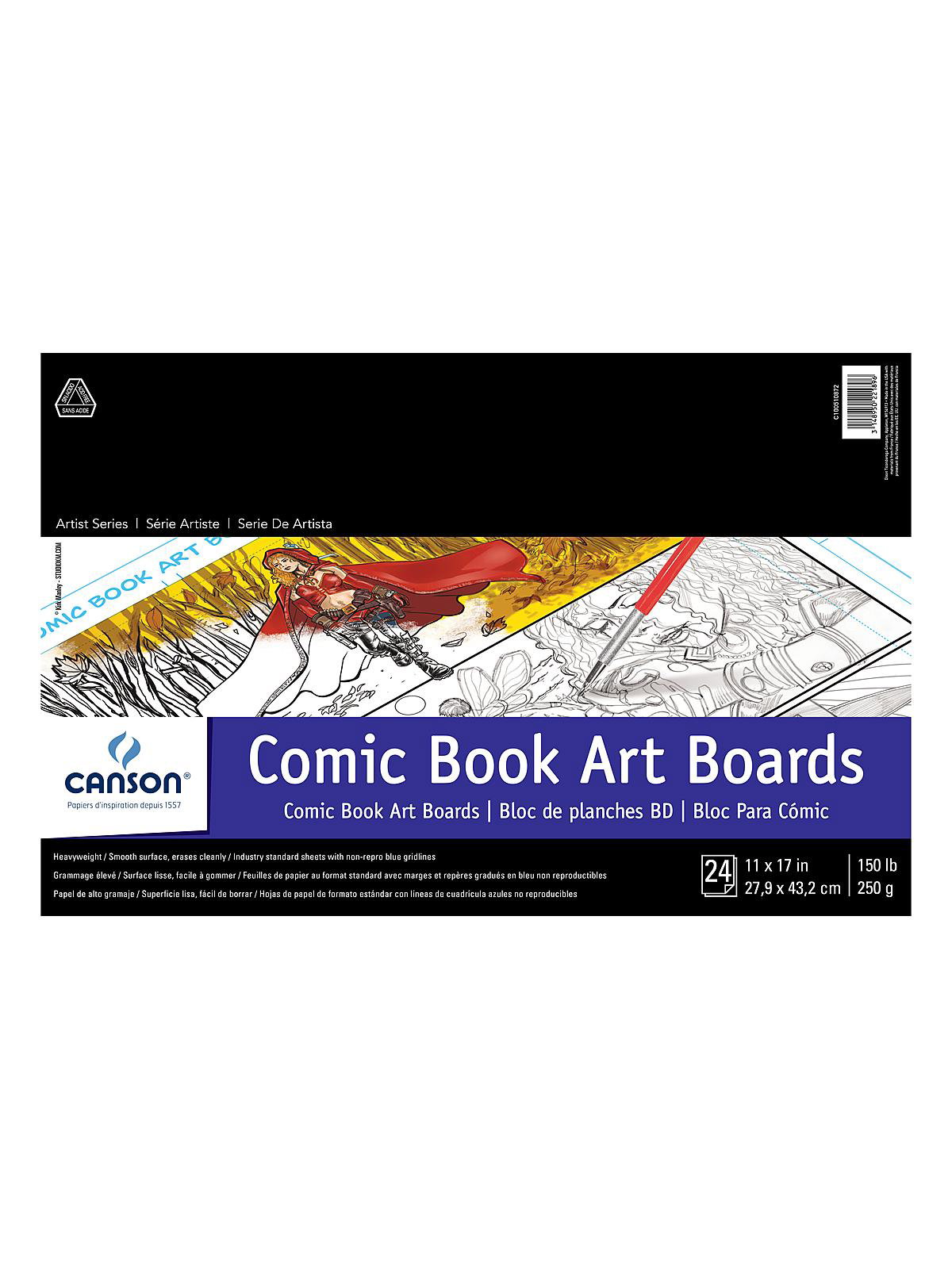 Canson Fanboy Comic Book Art Board 24-Sheet Pad - C100510872