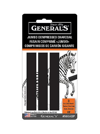 General's - Jumbo Charcoal - Pack of 3