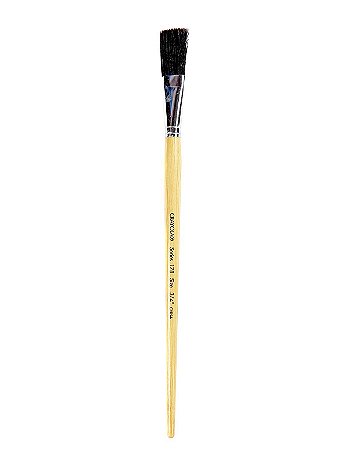 Crayola - Series 178 Long Handled Black Bristle Brushes - 3/4 in.