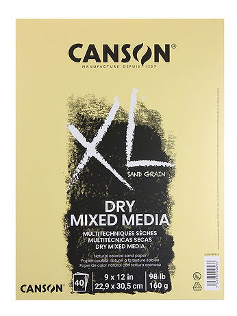 Canson - XL Dry Mixed Media Pads - Natural, 9 in. x 12 in.