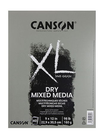 Canson - XL Dry Mixed Media Pads - Gray, 9 in. x 12 in.