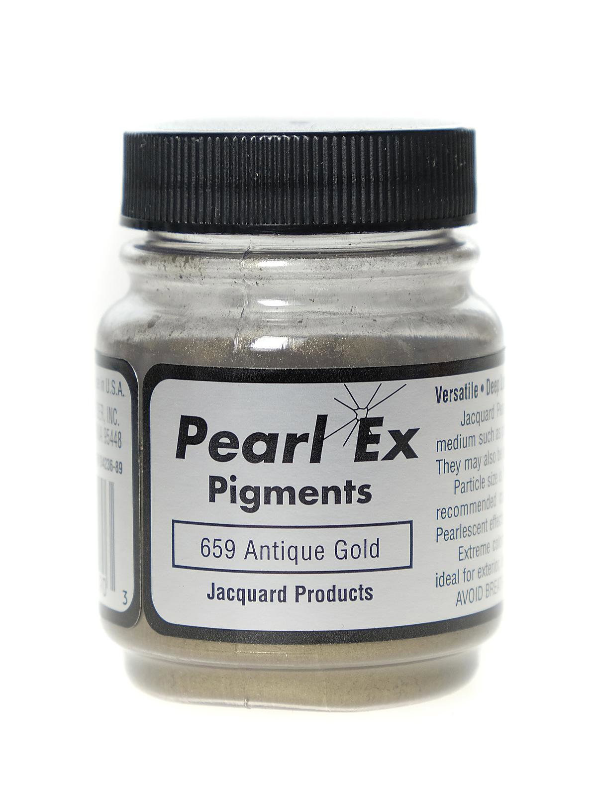 Jacquard Pearl Ex Pigment Powder 14/21g: Carbon Black - The Drawing Room