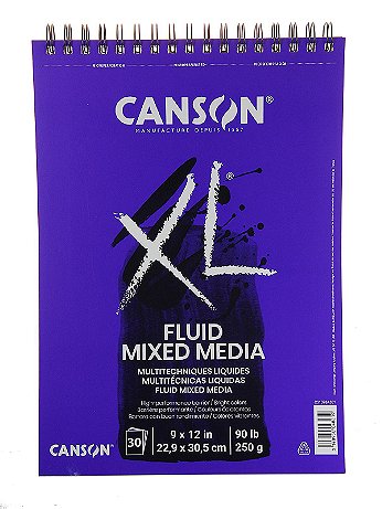 Canson - XL Fluid Mixed Media Pads - 9 in. x 12 in.