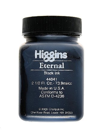 Higgins - Eternal Black Writing Ink - 2 1/2 oz.