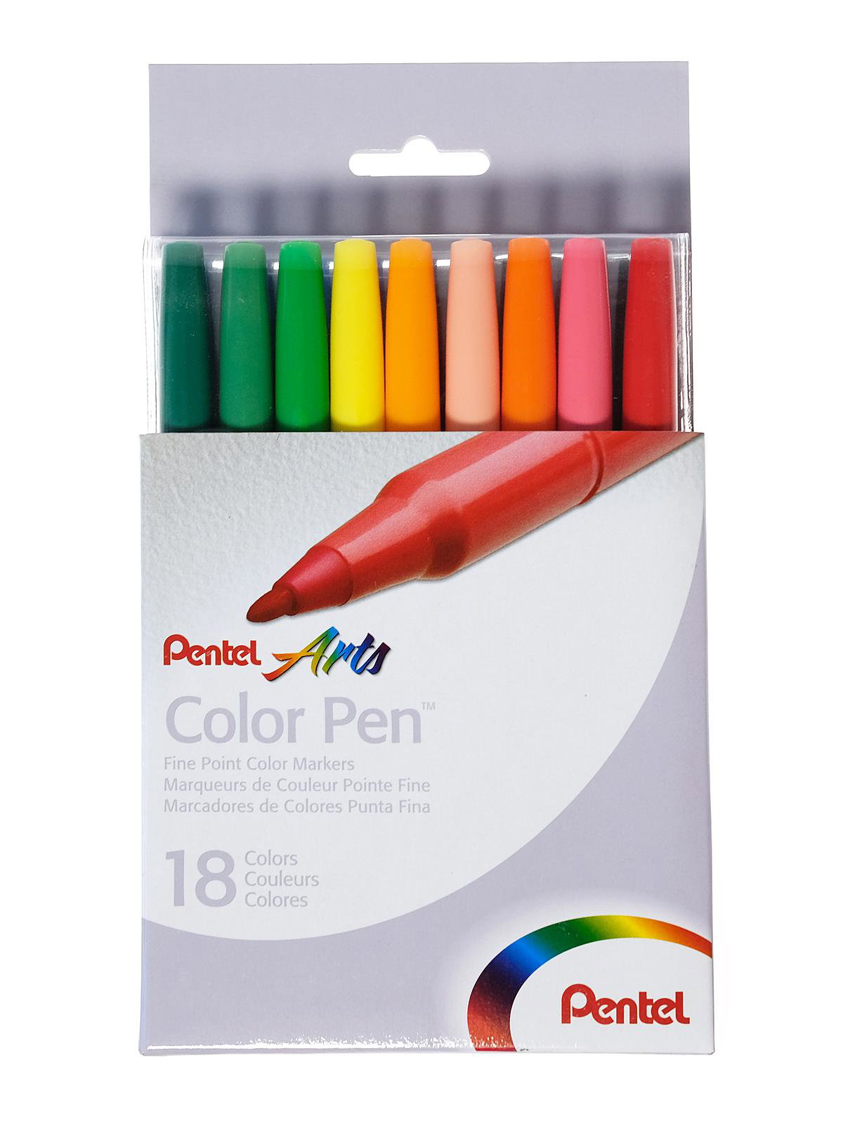 Vintage PENTEL 36 Colors Pens Fine Point Marker Set Original S360