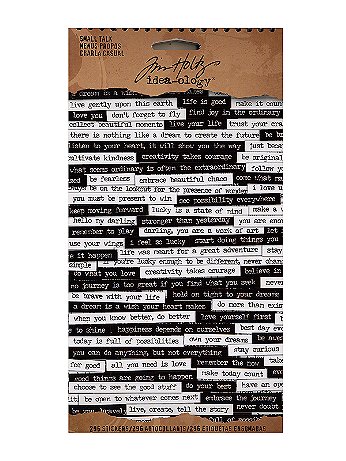 Tim Holtz - Idea-ology Paperie - Small Talk Stickers, 296 Words