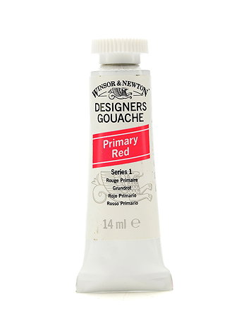 Winsor & Newton - Designers' Gouache - Primary Red, 14 ml, 524