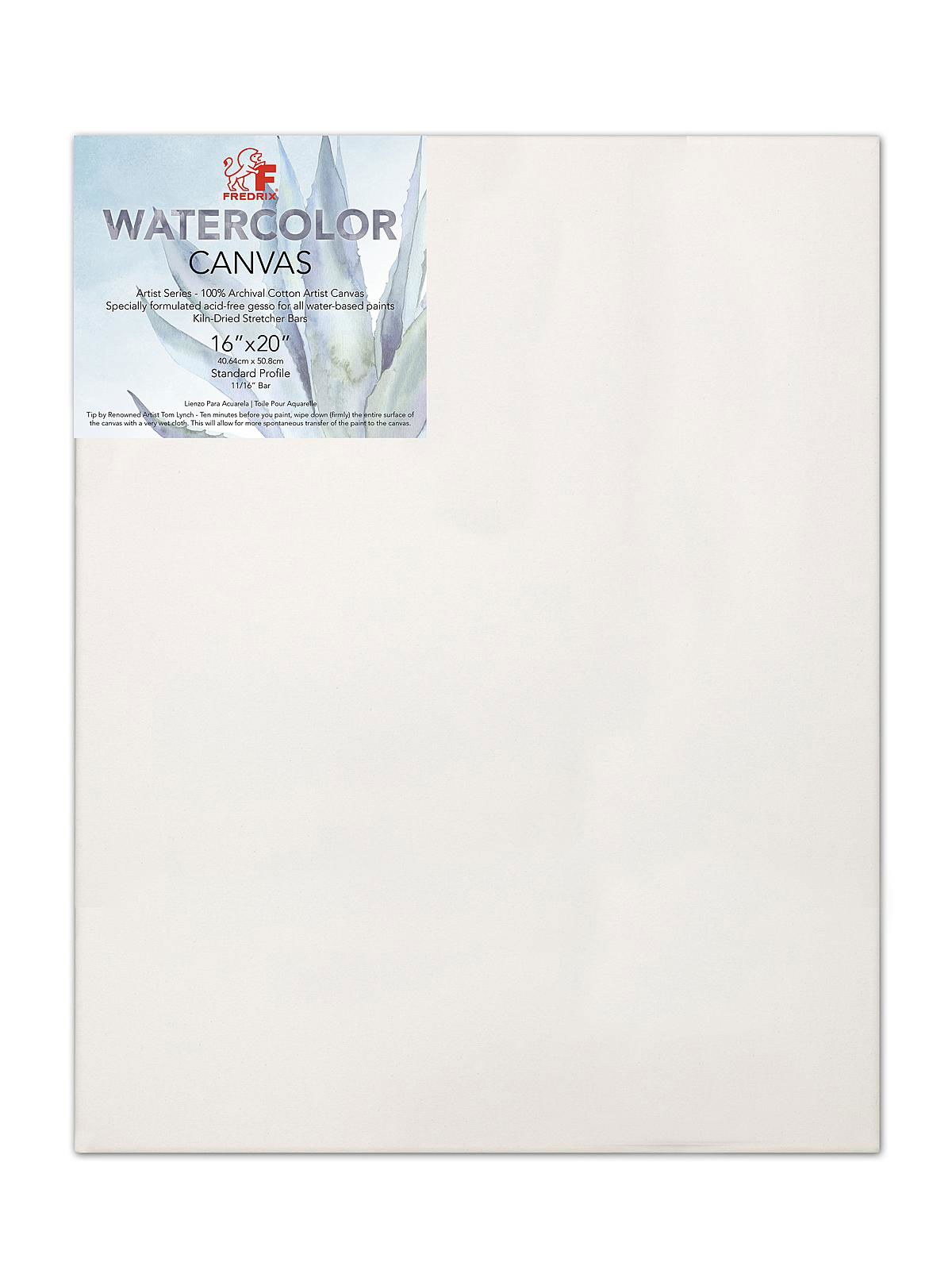 Artist Stretched Canvas, 100% Cotton Acid Free White Canvas, 18