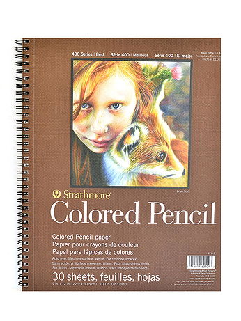 Strathmore - 400 Series Colored Pencil Pad - 9 in. x 12 in., 30 Sheets