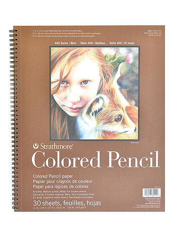 Strathmore - 400 Series Colored Pencil Pad - 11 in. x 14 in., 30 Sheets