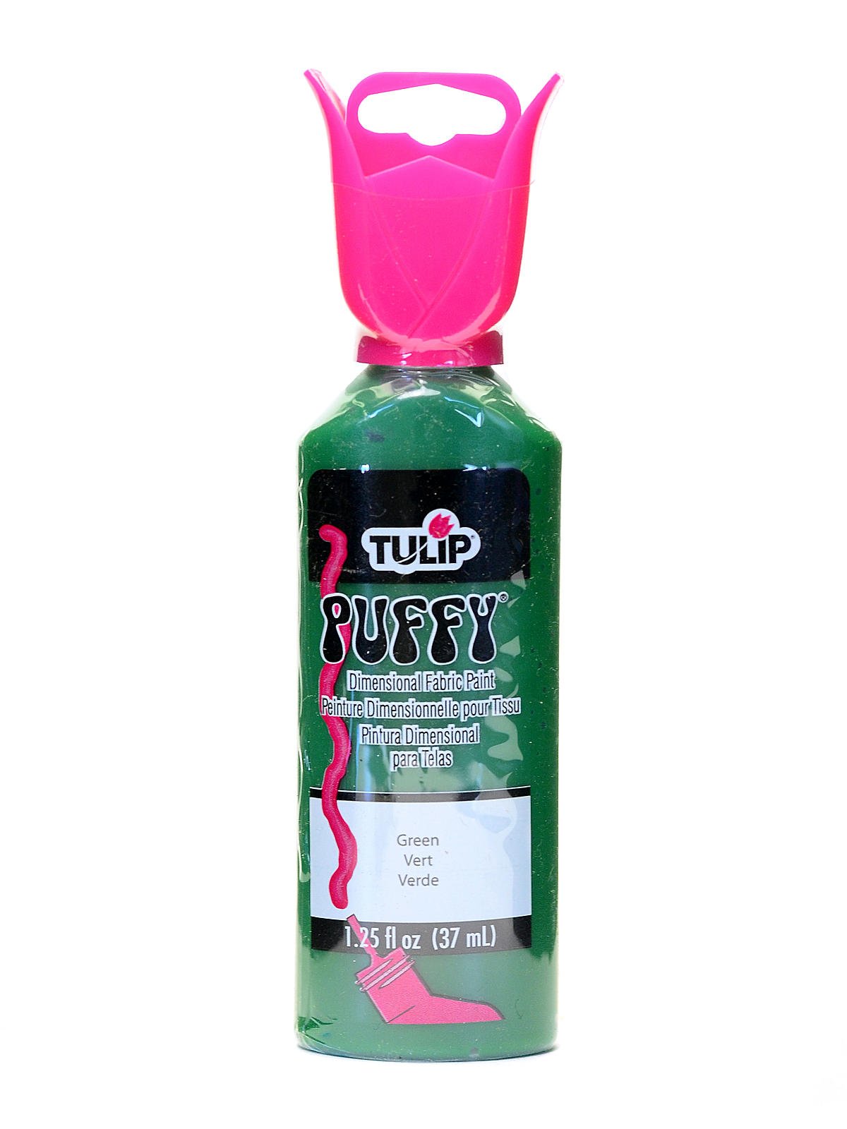 What is the difference between Tulip Slick and Tulip Puffy paint