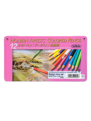 Holbein - Colored Pencil Sets - Set of 12 Design Tone