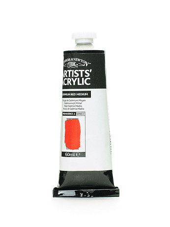 Winsor & Newton - Professional Acrylic Colours - Cadmium Red Medium, 60 ml, 99