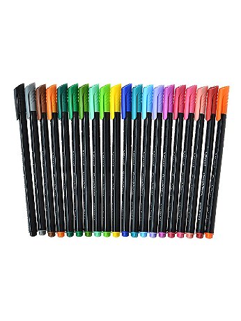 Maped - Graph'Peps Felt Tipped Fine Point Pen Sets - Assorted Wallet of 20 Colors
