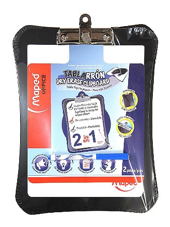 Maped - Dry Erase Clipboard with Marker - 9 in. x 12 in.