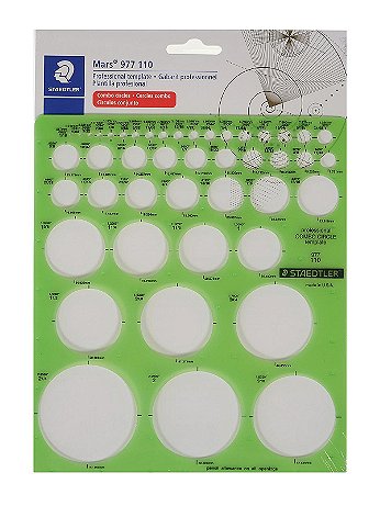 Staedtler - Mars Drafting Template - Combo Circle Template