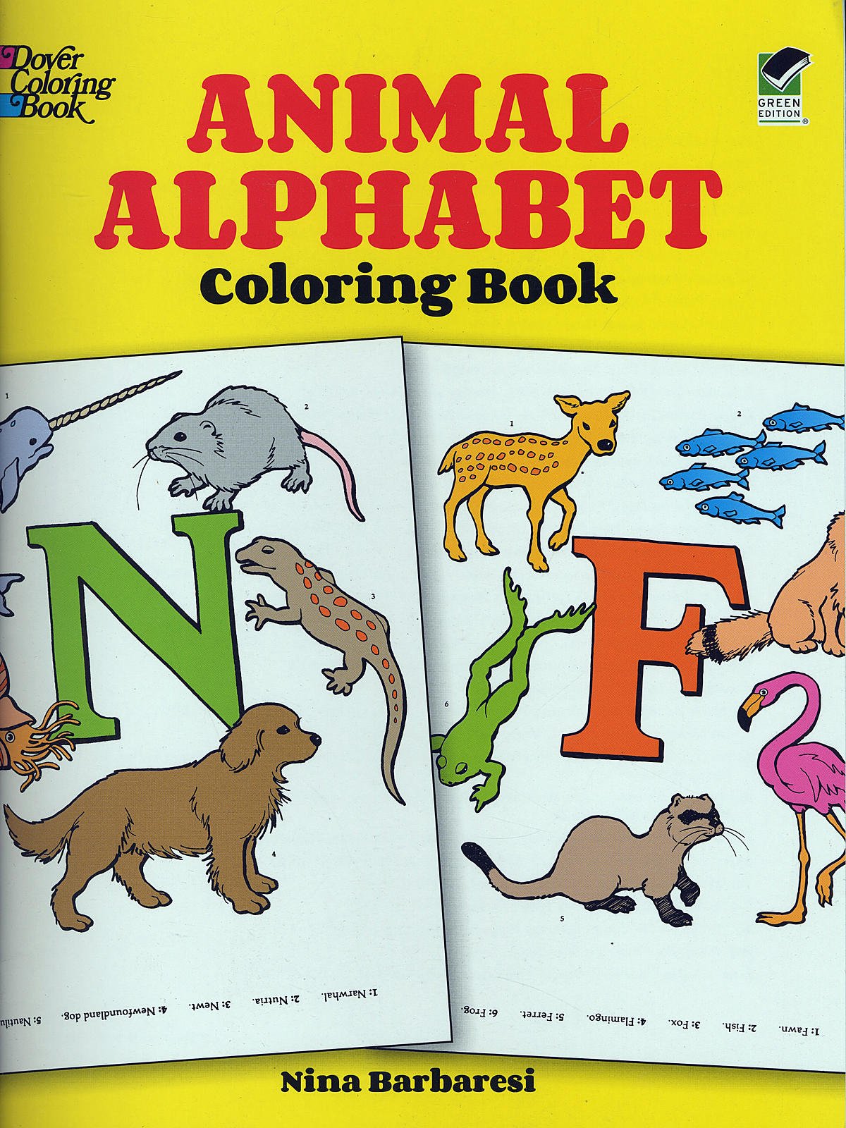 Animal Alphabet-Coloring Book