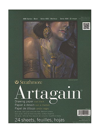 Strathmore - 400 Series Artagain Pads - Black, 9 in. x 12 in.