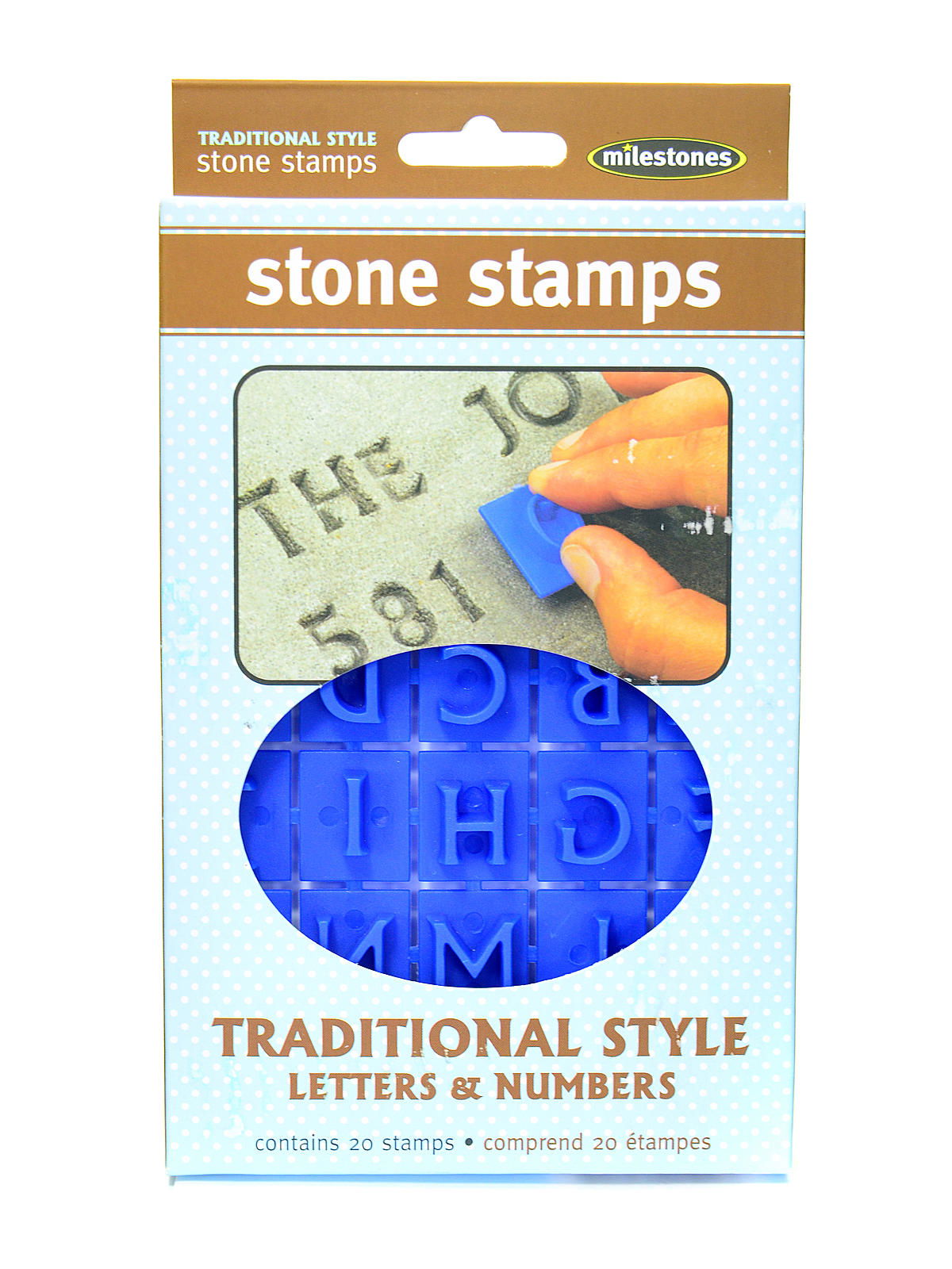 Memory STONE STAMPS Block Letters & Numbers 20 Double Sided Stamps Paint Color Memory STONE STAMPS Block Letters & Numbers 20 Double Sided Stamps Paint Color