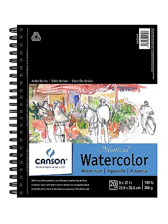 Canson - Artist Series Watercolor Book - 9 in. x 12 in., 20 Sheets