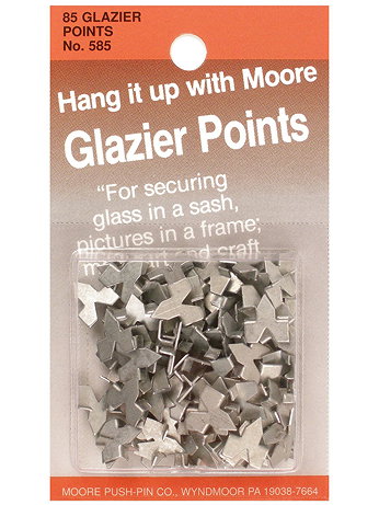 Moore - #7 Glazier Points - Pack of 85