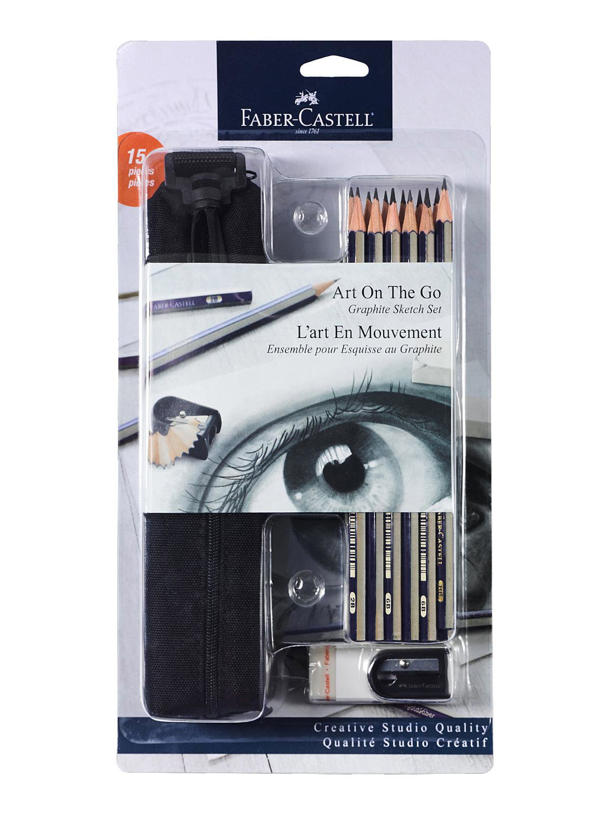 Faber-Castell Creative Studio Graphite Pencil Drawing Set, 14pcs 