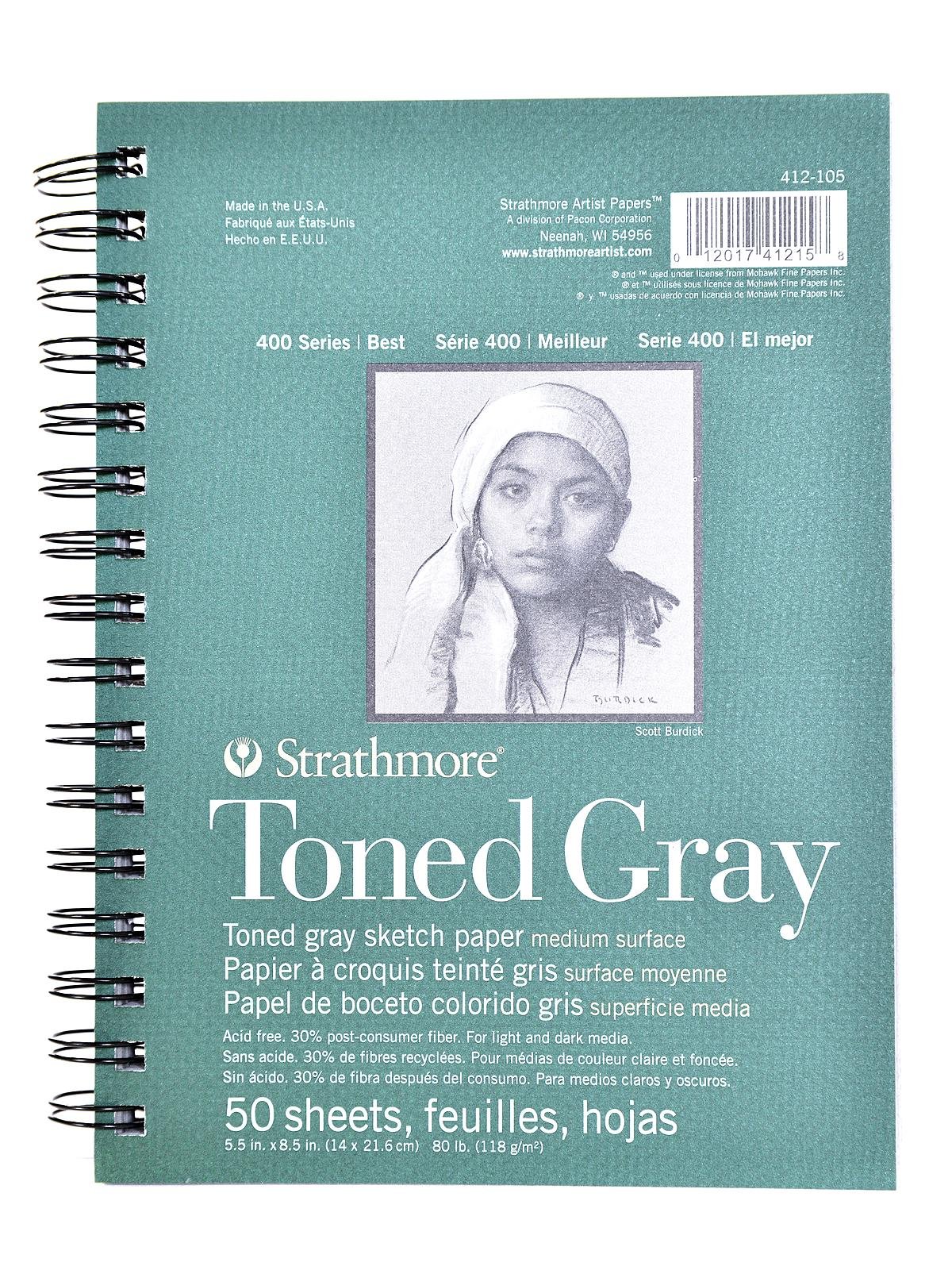 Strathmore 400 Series Toned Sketch Paper Pads (Wirebound)