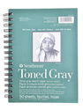 Strathmore - 400 Series Toned Sketch Paper Pads (Wirebound) gray 5.5 in. x 8.5 in. 50 sheets