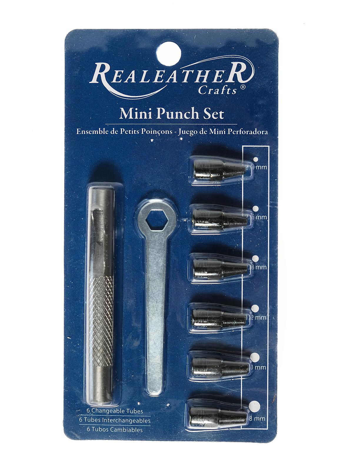 Realeather Punch Sets Mini, set of 6