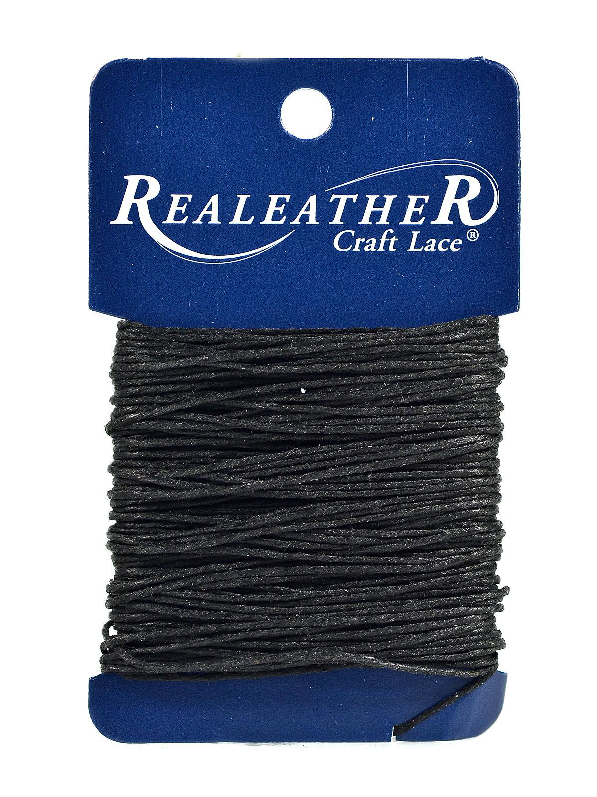 Realeather Waxed Thread, Black