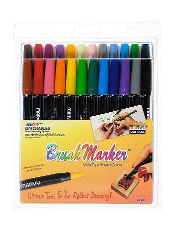 Marvy Uchida - Brush Marker - Set of 24
