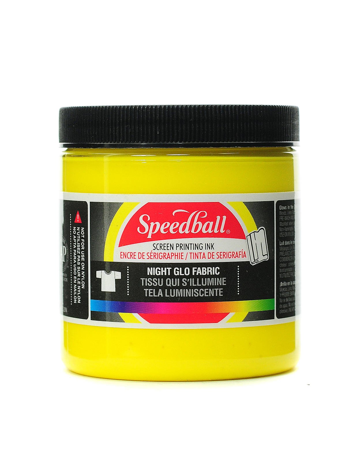 Speedball : Fluorescent Fabric Screen Printing Ink : 8oz : Hot