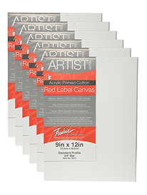 ARTIST SERIES RED LABEL STRETCH BLACK CANVAS 8X10 - 081702501293